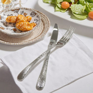 Juego de cubiertos sinfónicos desechables de lujo, cubiertos de boda elegantes de acero inoxidable en <span class=keywords><strong>la</strong></span> mesa, diseño de cuchara y tenedor - Product Image 4