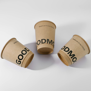 Gobelets jetables personnalisés uniques pour boissons à emporter, gobelets à café en papier kraft, gobelets à jus avec couvercles, fabriqués en Chine par les fabricants de gobelets - Product Image 5