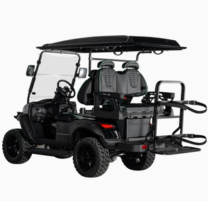 Deluxe China Manufacturers Golf Hunting Buggy <b>Car</b> 4 Seater Lifted Electric Golf Cart Comfortable Folding Seat Carbon Steel - Product Image 5