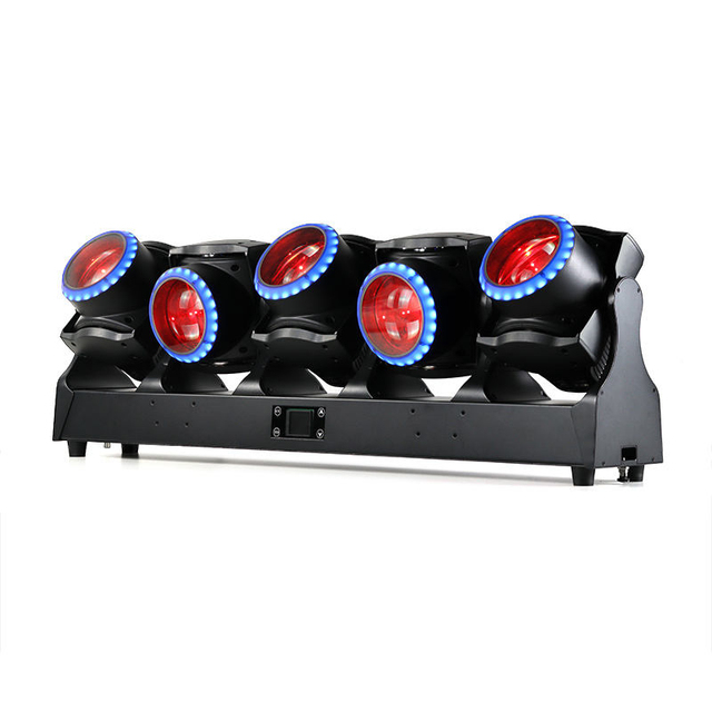 5*120W RGBW LED for Wash Strobe Light with Rotating Effect IP33 DMX512 Control for Stage Lighting