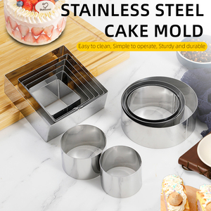 Pas encore d'avis <span class=keywords><strong>Mini</strong></span> anneau rond de pâtisserie alimentaire, anneau de mousse, moule à gâteau - Product Image 2