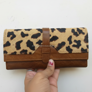 Porte-monnaie en cuir véritable fourrure, porte-monnaie élégant multi-usages porte-cartes pochette Vintage multi-fourrure pochette de soirée - Product Image 1