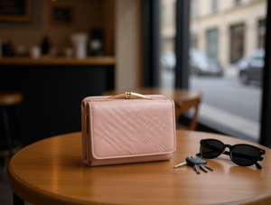 Portafoglio da donna a tre ante con chiusura a scatto, taglia piccola - Product Image 2