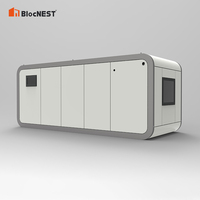 Maisonnette modulaire préfabriquée en conteneur de 20 pieds ou 40 pieds, style cabane, avec design moderne pour usage hôtelier