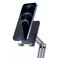 Support de Tablette en Aluminium réglable, pliable, Portable, Flexible, pivotant à 360 degrés, support de bureau pour Tablette PC