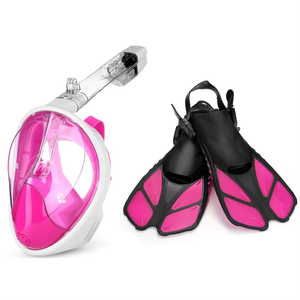 Ensemble de masques de plongée en apnée pour adultes commerciaux de 2024 Offre Spéciale avec palmes Certifications CE - Product Image 3