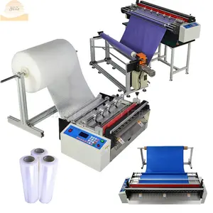 Leather adhesive mask melt-blown fabric wallpaper bubblewrap cutter price plastic paper pvc film roll to sheet cutting machine