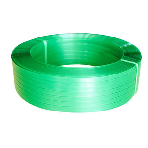 China personalizado 19mm <span class=keywords><strong>verde</strong></span> en relieve correa de PET tipo Manual correa de plástico para el embalaje de la máquina - Product Image 2