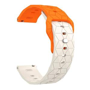 Nouveauté - Bracelet en silicone pour <span class=keywords><strong>Huawei</strong></span> GT6 22 mm, motif football, fermeture à pression, couleur unie, bracelets de montre en silicone - Product Image 5