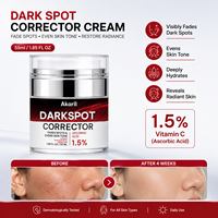 Crème correctrice des taches brunes Akaril 55 ml, 1,5 % d'acide ascorbique, vitamine C, atténue les taches brunes, unifie le teint, crème éclaircissante pour le visage