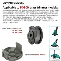 Capuchon/Couvercle de bobine F016F05320 pour coupe-bordures à alimentation automatique, bobines de remplacement pour Bosch Easy GrassCut18-230