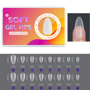 420 Uñas Postizas Mate de Cobertura Completa, Cuadradas, Stiletto, Almendradas, Cortas, de Gel Acrílico, Personalizadas OEM - Product Image 6