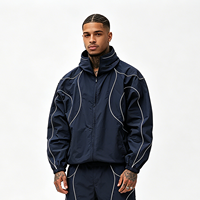 Veste réfléchissante à capuche Niche Design Dark Pioneer pour hommes et femmes, style universitaire