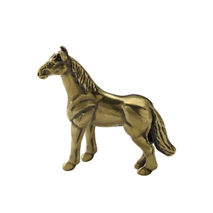 Figurines de chevaux de guerre, décorations de table, animaux de compagnie pour le thé, artisanat en bronze du cheval du zodiaque - Product Image 6