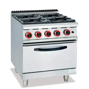 Kitchen Burner Gas Stove Commercial Gas Range Stove 4 Burner With Oven Gas Combination Oven Stove