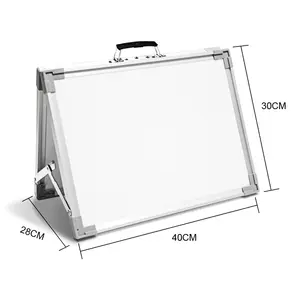 Offre Spéciale 12*16 ''petit tableau blanc effaçable à sec pliable de bureau magnétique