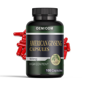 100% Capsules de ginseng américain naturel Capsule de soutien énergétique Supplément de santé Multivitamine - Product Image 6