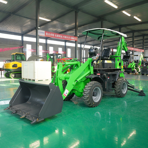 Mejor Oferta: Nueva Minicargadora Retroexcavadora Pequeña con Tracción 4x4 para Granja, Cargadora Frontal y Retroexcavadora para Movimiento de Tierras - Product Image 1