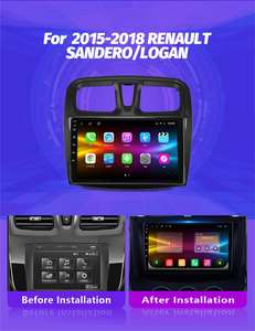 Radio de Coche Android 11 2DIN para <span class=keywords><strong>RENAULT</strong></span> SANDERO/LOGAN 2015-2018, Reproductor Multimedia, Navegación GPS, Estéreo, DVD, RDS, 8+128G - Product Image 2