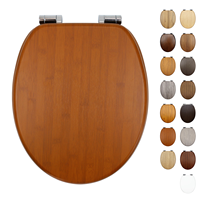Siège de toilette en bois OEM, fournisseur chinois, matériau MDF, peinture couleur personnalisée, tout code RAL pour marque de salle de bain à étiquette privée