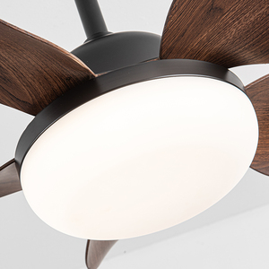 Ventilateur de plafond minimaliste à moteur DC de 26 pouces avec 5 pales, télécommande, purification de l'air, fonctionnement silencieux de 30 à 34 dB pour les chambres à coucher - Product Image 5