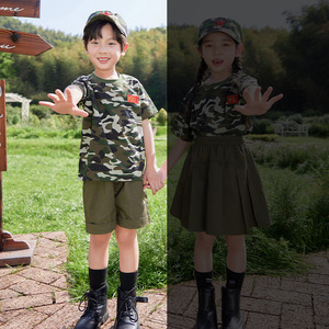 子供用迷彩制服幼稚園小学校サマーキャンプ屋外特殊部隊パフォーマンス制服