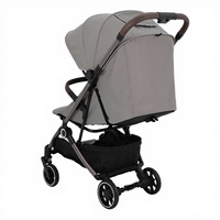 Poussette bébé Abon BSS096 pliable d'une seule main, cadre en alliage d'aluminium léger et compact, capacité de charge de 20 kg, pour nouveau-nés jusqu'à 3 ans