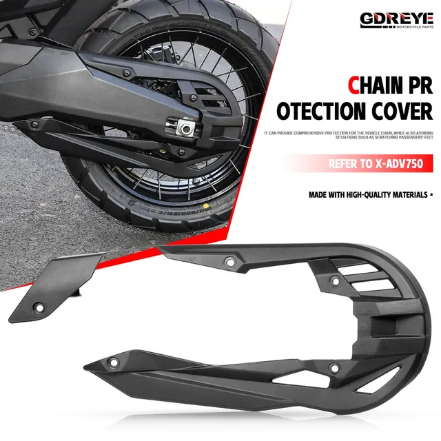 For X-ADV 750 2017-2026 Motorcycle Rear Chain Guard Cover with Drivetrain & Transmission Protection