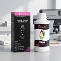 Recharge de pigment textile blanc anti-colmatage 1000 ml pour imprimantes M1630 Pro XP600 I3200 I1600, compatible avec la tête d'impression et conforme aux normes MSDS