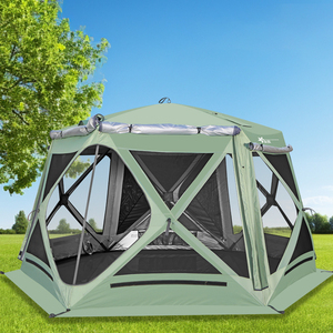 Nueva Carpa de Camping Impermeable Pop <span class=keywords><strong>Oxford</strong></span> Mejorada para <span class=keywords><strong>3</strong></span> Estaciones, con Estaca Hexagonal/Diamante, Una Habitación, Ventana Grande, Portátil - Product Image 6