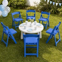 Chaises de fête pour enfants Jietuo en gros, chaises pliantes en plastique, chaises de banquet portables pour les invités de mariage, les banquets et les fêtes