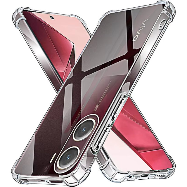 Transparent Soft TPU Phone Case for vivo Y300 Y400 X200 Four Ultra Corner Clear Shockproof Cell Phone Cover