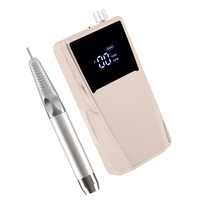 2027 Ultra Portable 85W Ponceuse à Ongles Sans Fil 45000RPM, Perceuse Électrique Métallique pour Manucure Pédicure et Polissage