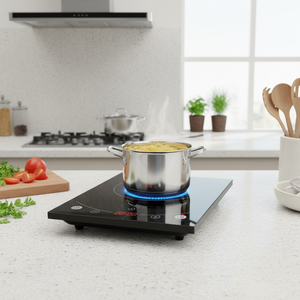 Nouvelle plaque de cuisson multi-fonctions GMG la plus vendue, cuisinière à induction électrique portable avec panneau en céramique, contrôle tactile en plastique pour la maison - Product Image 3