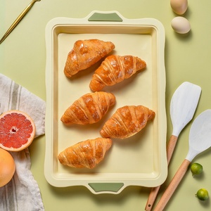 OEM ODM Food Safe <b>Silicone</b> Kitchen Bakeware <b>Mould</b> Square Rectangle Toast Bread Cake Pan Tray Baking Molds - Product Image 1