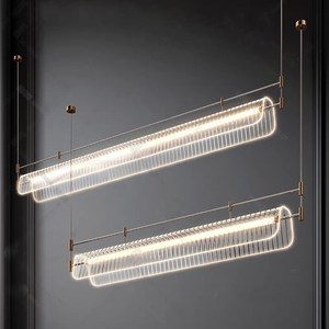Modern Iron Strip Lamp Simple Art Restaurant Chandelier for Dining Room Bar Island <b>Hanging</b> Pendant Light HM-MW-720P Led Pendant - Product Image 4
