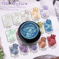 DZ NAIL Nouvelle Collection de Gels 3D Texturés Sans HEMA ni TPO – Retention de Forme Facile, Façonnage Simple, Couleurs Personnalisables, Grande Capacité