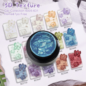 DZ NAIL Nueva Colección <span class=keywords><strong>de</strong></span> Gel con Textura 3D Sin Hema ni Tpo, Retención <span class=keywords><strong>de</strong></span> Forma, Fácil Moldeado, Color Personalizable, Gran Capacidad - Product Image 1