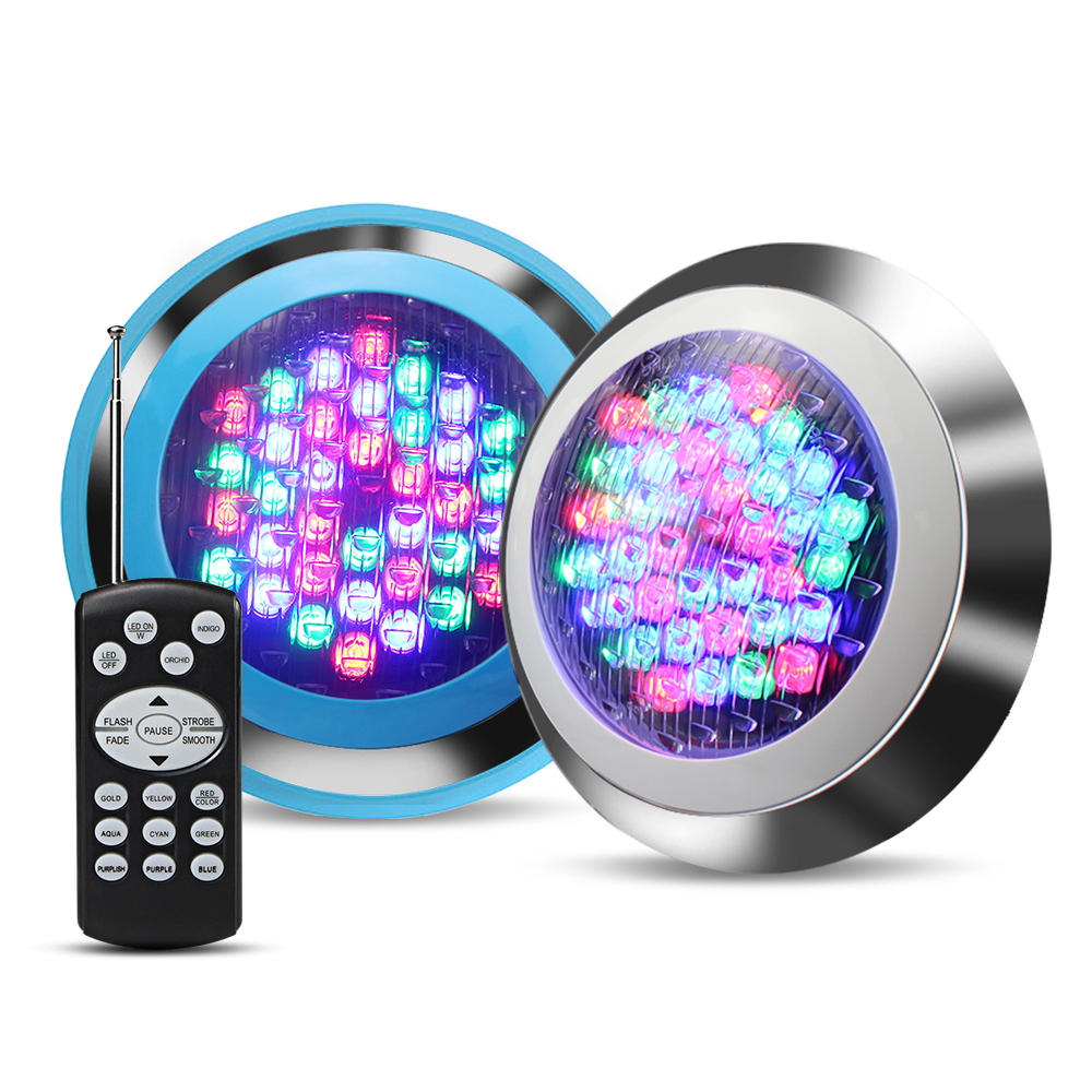 Swimming Pool Light Underwater Pond 18W 7 Colours Changeable Bright LED IP68 With RF Remote