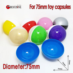 Venta de fábrica <span class=keywords><strong>75</strong></span> mm o 7,5 <span class=keywords><strong>cm</strong></span> o 2,95 'pulgadas Máquina Expendedora de color sólido que se puede abrir Cápsula de juguete - Product Image 2