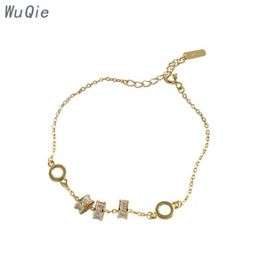 Wuqie 2020ใหม่แฟชั่นผู้หญิง Transfer Lucky ลูกปัด925สร้อยข้อมือเงินแท้ Cubic Zirconia - Product Image 1