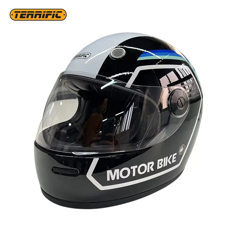 Yeni gelmesi nokta tam yüz motosiklet kaskları çift vizör High End hafif Aero karbon Fiber kask motosiklet