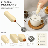 Mousseur à lait rechargeable populaire 2026, mélangeur et accessoires pour appareils de cuisine