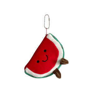 Zomer Pluche Fruit Watermeloen Schattige Mini Rits Portemonnee Sleutelhanger Portefeuilles <span class=keywords><strong>Kids</strong></span> Reizen Portemonnee Sleutelhanger Tas Bedels Voor Meisjes Jongens - Product Image 5