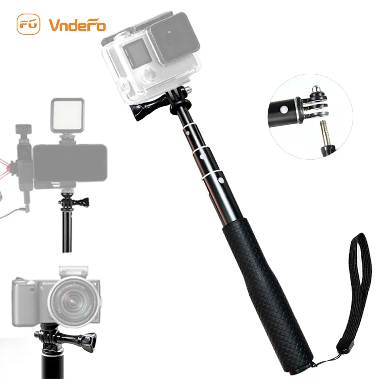 Aluminium Selfie Stok Digitale Camera Mono Pod Geïntegreerde Selfie Video Beugel Multifunctionele Mobiele Stativ Stand