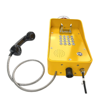 Precio de fábrica SIP VoIP POE IP65 Pared con cable Teléfono de servicio pesado GSM 4G Caja de llamadas Teléfono resistente a la intemperie con luz LED estroboscópica