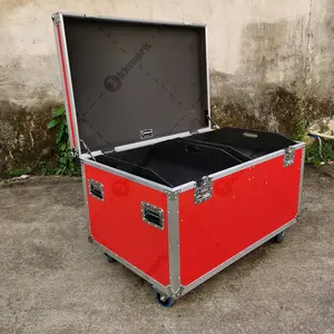 KKUT45X30X30 Black Red Blue Heavy Duty Transport Road Tool Box Stage Performance Pack Cable Utility Trunk Flight Cases