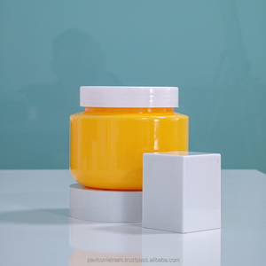 Frascos de cosméticos de plástico PET con tapa de rosca para crema facial y embalaje para el cuidado de la piel Pavico Vietnam marca OEM ODM servicio disponible - Product Image 1