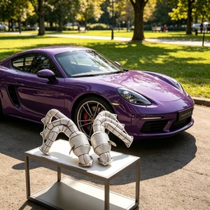 Tuyau d'échappement isolé en acier inoxydable à haut débit <span class=keywords><strong>pour</strong></span> Porsche 718 GT4 RS 4.0L <span class=keywords><strong>2023</strong></span>+ – Optimisez la puissance et libérez l'énergie - Product Image 1