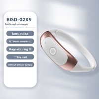 Masajeador Eléctrico Inteligente para Cuello y Vértebras Cervicales CYANMED, Compresa Caliente con Pulso, Diseño Plegable con Bluetooth para Relajación Muscular Diaria